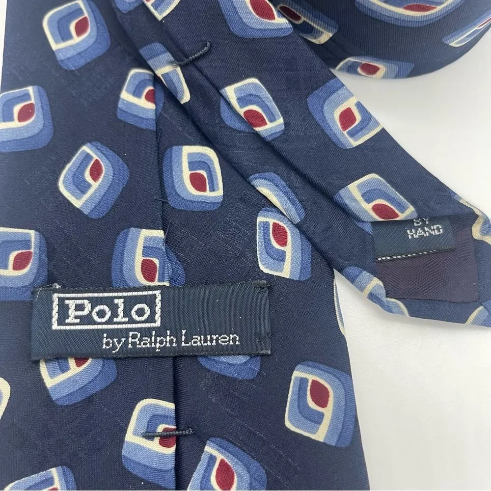 Polo Ralph Lauren Navy Burgundy Luxury Necktie